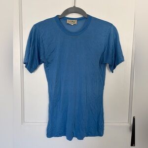 VTG L.L. Bean Silk Blue Tee